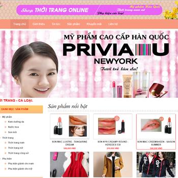 Website shop thời online