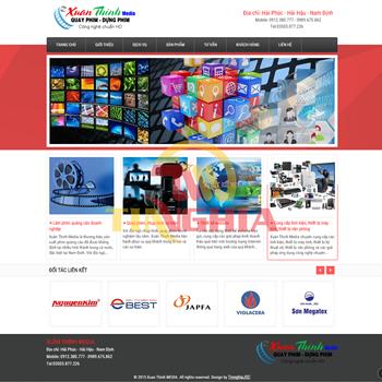 Website dịch vụ thiết kế phim, dựng phim