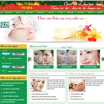 Website lĩnh vực thẩm mỹ spa